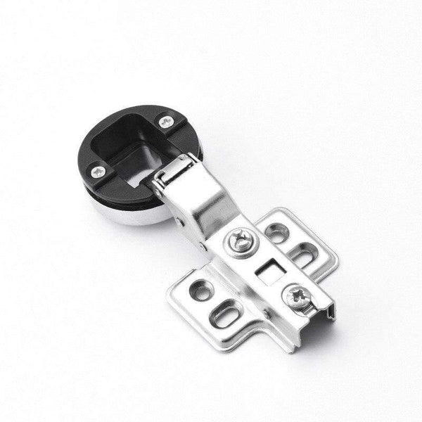Glass Hinge Opening Round Head Damping Hydraulic Buffer Glass Hinge Glass Display Wine Cabinet Door Cold Rolled Steel Hinge
