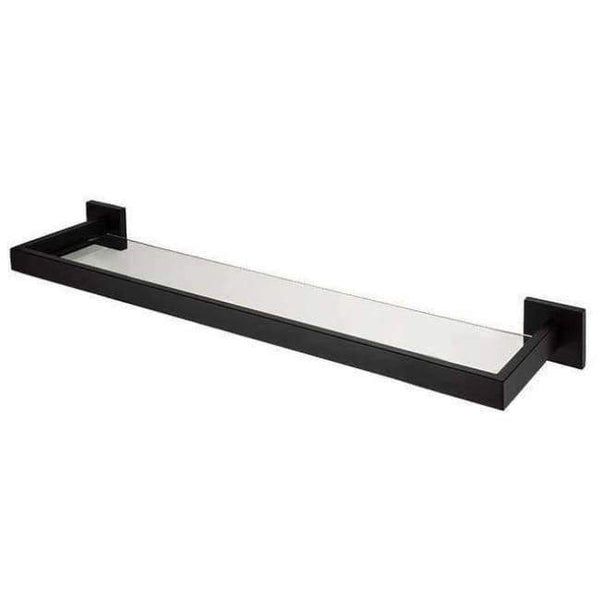 Planet Gates glass shelf AUSWIND black Modern 304 Stainless Steel Bathroom Hardware Set Black Oiled Bronze Square base Wall Mount Bathroom Accessories