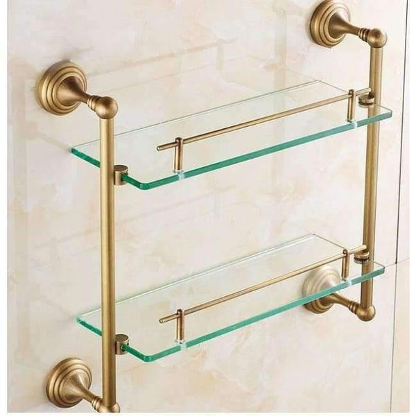 Planet Gates glass shelf Bathroom Accessories Set Wall Mounted Products Brass Brushed Antique Bath Hardware Sets Wall Mounted Bronze Oiled Brush