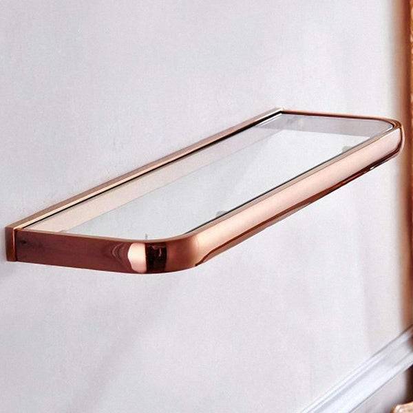 Planet Gates Glass Shelf Gold Bathroom Accessories Brass Wall Mounted Toilet Brush Paper Towel Holder Rack Glass Shelf Bath Hardware Set