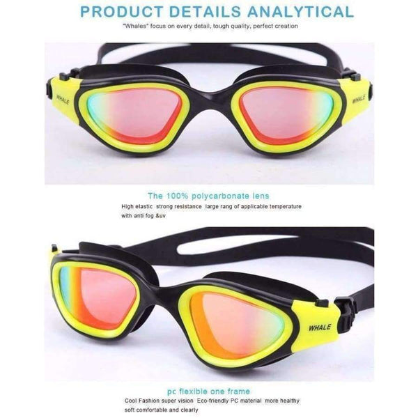 Planet Gates Glasses professional swimming goggles Adults Waterproof swim uv anti fog adjustable glasses oculos espelhado pool glasses