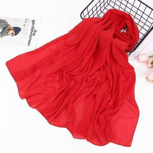 Planet Gates glitter 13 red Plain bubble chiffon scarf hijab wrap printe solid color shawls headband muslim hijabs scarves/scarf 47 colors