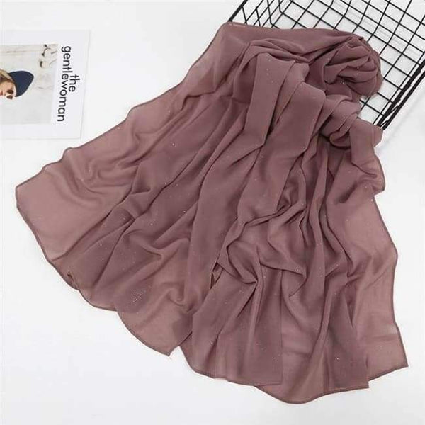 Planet Gates glitter 16 khaki dk Plain bubble chiffon scarf hijab wrap printe solid color shawls headband muslim hijabs scarves/scarf 47 colors
