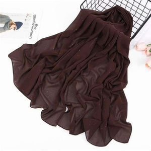 Planet Gates glitter 5 coffee Plain bubble chiffon scarf hijab wrap printe solid color shawls headband muslim hijabs scarves/scarf 47 colors
