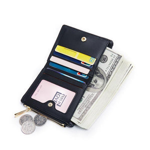 Planet Gates Glitter Pu Leather Women Wallet with Zipper Coin Pocket Card Holder Short Purse Ladies Small Wallet Female Carteras NEW