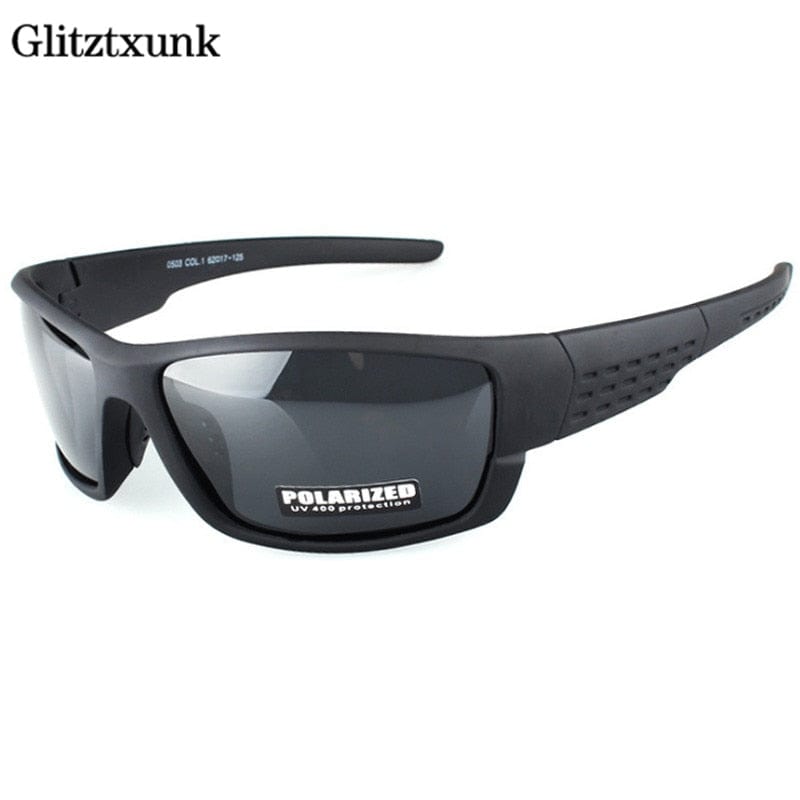 Planet Gates Glitztxunk Polarized Sunglasses Men Brand Designer Square Sports Sun Glasses for Men Driving Black Frame Goggle UV400 okulary