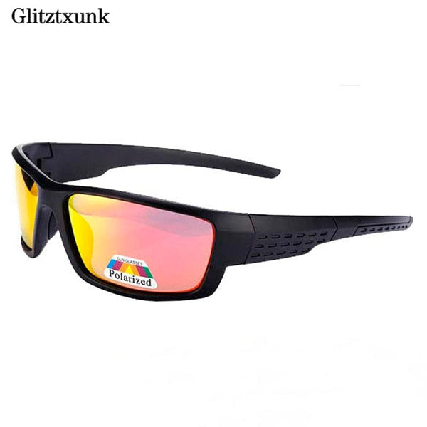 Planet Gates Glitztxunk Polarized Sunglasses Men Brand Designer Square Sports Sun Glasses for Men Driving Black Frame Goggle UV400 okulary