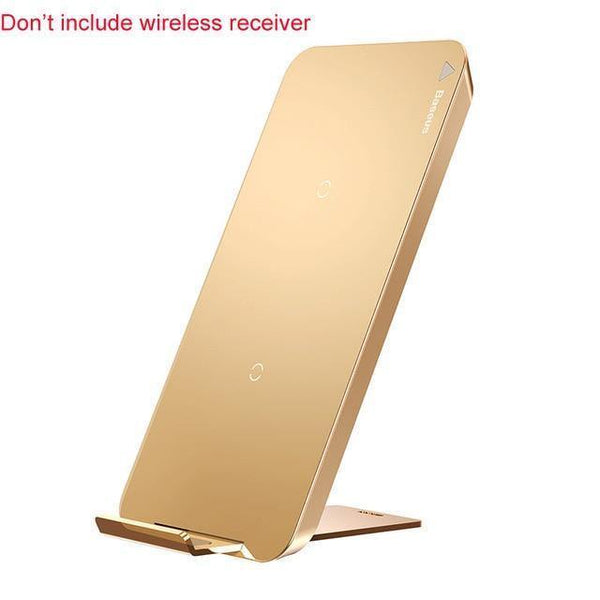 Planet Gates Glod Qi Wireless charger fast charging charger For iPhone X Samsung Galaxy S9 mobile phone charger holder for phone stand