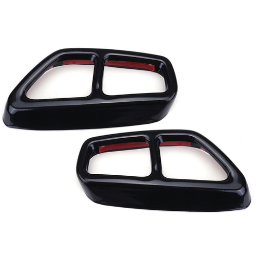 Car Rear Dual Exhaust Muffler Pipe Cover Trims Stainless Steel Exterior Parts For BMW 5 Series G30 G31 2017 2018