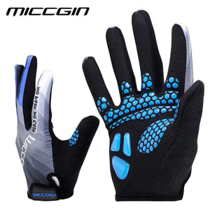 Planet Gates Gloves Cycling Touch Screen GEL Bike Sport Shockproof Road Full Finger Bicycle Glove For Men Woman MICCGIN