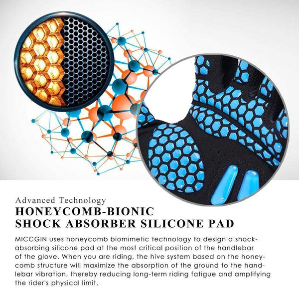 Planet Gates Gloves Cycling Touch Screen GEL Bike Sport Shockproof Road Full Finger Bicycle Glove For Men Woman MICCGIN