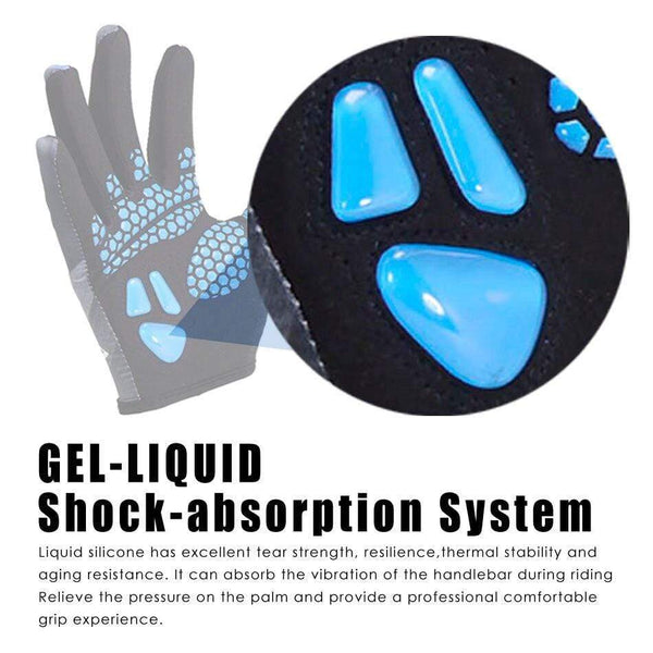 Planet Gates Gloves Cycling Touch Screen GEL Bike Sport Shockproof Road Full Finger Bicycle Glove For Men Woman MICCGIN