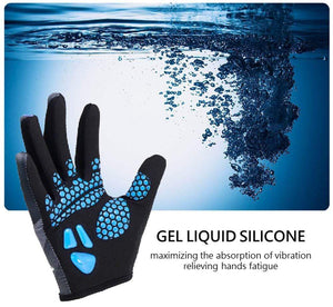 Planet Gates Gloves Cycling Touch Screen GEL Bike Sport Shockproof Road Full Finger Bicycle Glove For Men Woman MICCGIN