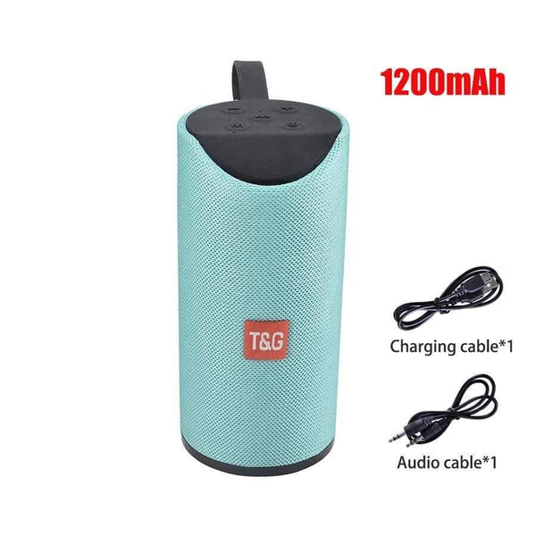 Planet Gates Glowing Green 5.0 Bluetooth Speaker Portable Outdoor Loudspeaker Wireless Mini Column 3D Stereo Music Surround Support FM TFCard Bass Box