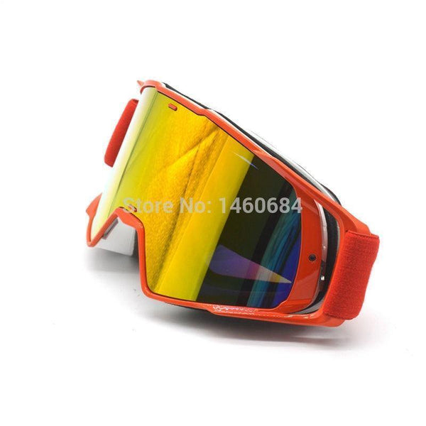 Planet Gates Goggle Tinted UV Stripe Motorcycle Goggles Motocross Bike Cross Country Flexible Goggles Snow Ski Lunette