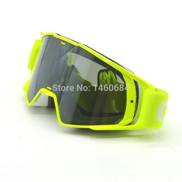 Planet Gates Goggle Tinted UV Stripe Motorcycle Goggles Motocross Bike Cross Country Flexible Goggles Snow Ski Lunette