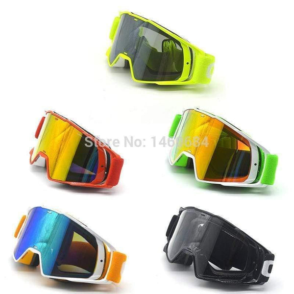 Planet Gates Goggle Tinted UV Stripe Motorcycle Goggles Motocross Bike Cross Country Flexible Goggles Snow Ski Lunette
