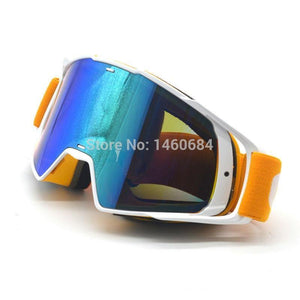 Planet Gates Goggle Tinted UV Stripe Motorcycle Goggles Motocross Bike Cross Country Flexible Goggles Snow Ski Lunette