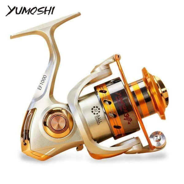 Planet Gates Gold / 10 / 1000 Series, China EF1000-7000 12BB 5.2:1 Metal Spinning Fishing Reel Fly Wheel For Fresh/Salt Water Sea Fishing Spinning Reel Carp Fishing