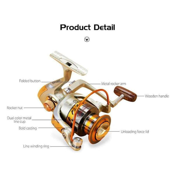 Planet Gates Gold / 10 / 1000 Series, China EF1000-7000 12BB 5.2:1 Metal Spinning Fishing Reel Fly Wheel For Fresh/Salt Water Sea Fishing Spinning Reel Carp Fishing
