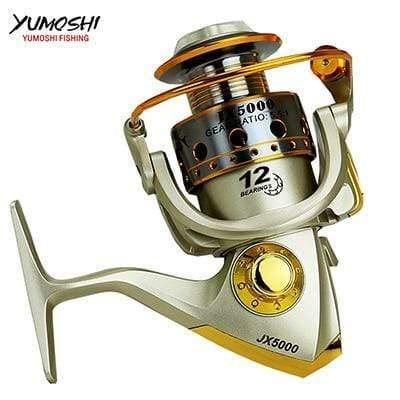 Planet Gates Gold / 1000 Series Fish spinning reel 5.5:1 12 Ball Bearing carretilhas de pescaria molinete fishing reel accessories 1000-7000series