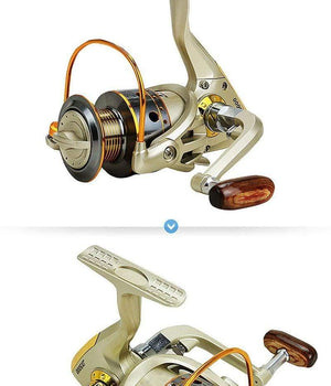 Planet Gates Gold / 1000 Series Fish spinning reel 5.5:1 12 Ball Bearing carretilhas de pescaria molinete fishing reel accessories 1000-7000series