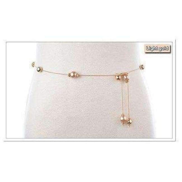 Planet Gates Gold / 105cm Hongmioo 2017 Luxury Imitation Pearl Chain Belts For Women Gold Plated Designer Belt Metal Belly Waist Belt Ceinture Femme