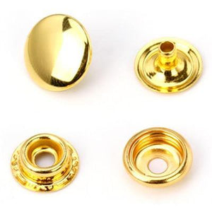 Planet Gates Gold / 10mm 10pcs/lot Iron Snap Fastener Press Stud Rivet Sewing Leather Button Craft For Clothes Garment DIY Decoration Accessories