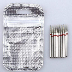 Planet Gates Gold 10PCS Diamond Cutter for Manicure Set Diamond Rotary Burrs Set Nail Drill Bit Set Milling Cutter for Nail Art Pedicure Tool