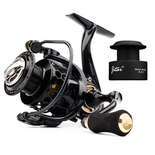 Planet Gates Gold / 11 / 1000 Series Spinning Reel with Free Spool Lightweight CNC Aluminum Spool 10+1BBs Coil Saltwater Wheels Carp Fishing Reels Carretilha