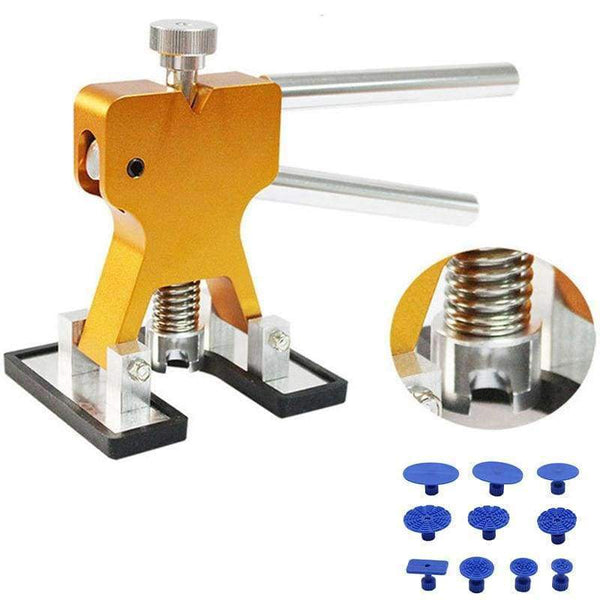 Planet Gates Gold / 11Pcs Paintless Dent Repair Tools Dent Removal Dent Puller Tabs Dent Lifter Hand Tool Set Car Body Repair Kit Auto Hand Tools