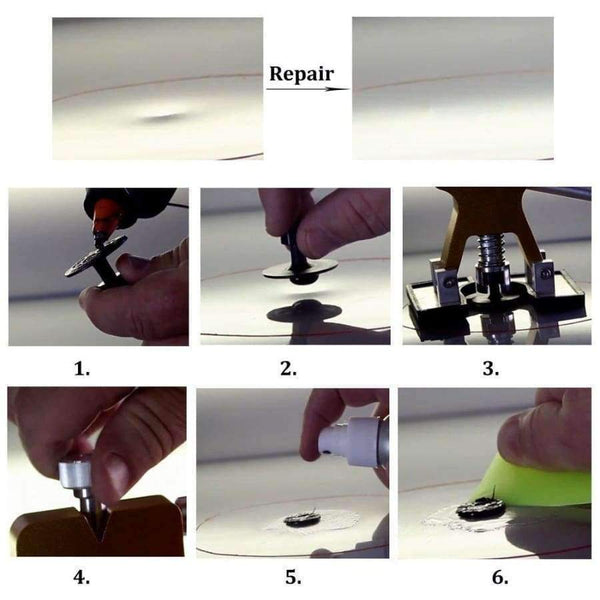 Planet Gates Gold / 11Pcs Paintless Dent Repair Tools Dent Removal Dent Puller Tabs Dent Lifter Hand Tool Set Car Body Repair Kit Auto Hand Tools