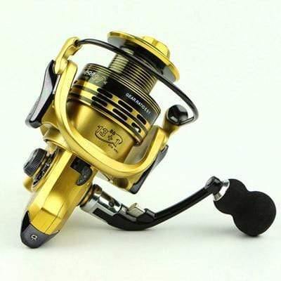 Planet Gates Gold / 14 / 1000 Series All-metal arm 13+1BB spinning fishing reel EVA Handle fishing reels 3 colors 1000-7000 series Gapless metal head spinning wheel