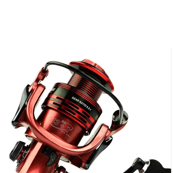 Planet Gates Gold / 14 / 1000 Series All-metal arm 13+1BB spinning fishing reel EVA Handle fishing reels 3 colors 1000-7000 series Gapless metal head spinning wheel