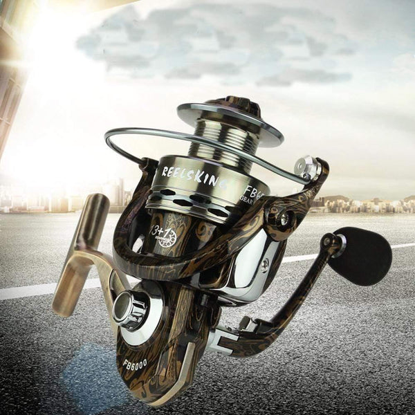 Planet Gates Gold / 14 / 2000 Series 13+1 BB 5.0:1/4.7:1 Full Metal Surf Casting Reel Long Shot Sea Fishing Reels Cast Wheel Spinning Fish Reel