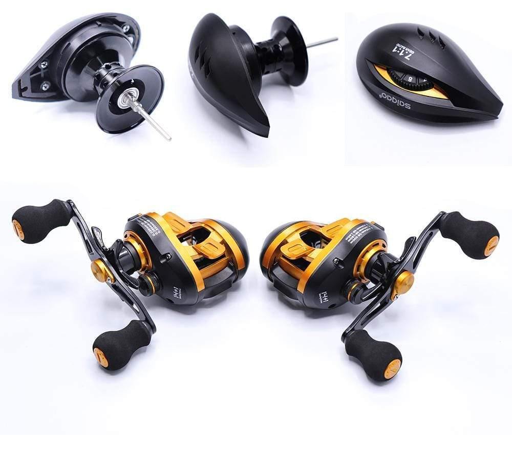 Planet Gates Gold / 14 / Left Hand, Russian Federation Baitcasting Reel Saltwater Carbon 14+1BB Baitcasting Reel Magnetic and Centrifugal Brake Dual Brake Reel High Speed 220g