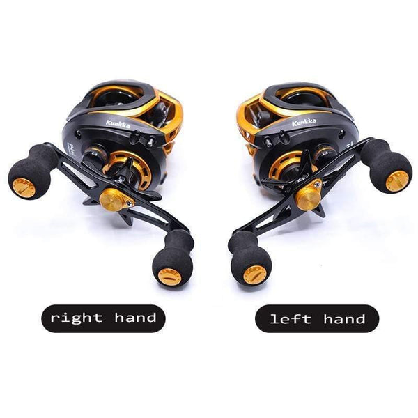 Planet Gates Gold / 14 / Left Hand, Russian Federation Baitcasting Reel Saltwater Carbon 14+1BB Baitcasting Reel Magnetic and Centrifugal Brake Dual Brake Reel High Speed 220g