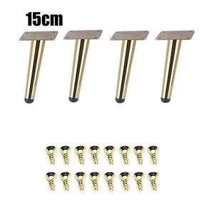 4Pcs/Set 15/20/25/30CM Furniture Cabinet Metal Legs Round Tapered Leg DIY Furnitur Sofa Table Bed Shoe Cabinet Desk Legs