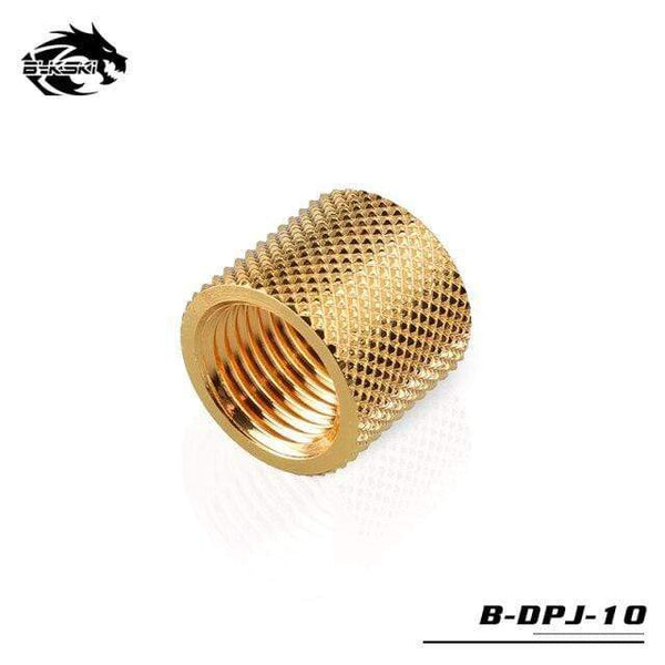 Planet Gates Gold 15mm Extender Diamond Double Female Fitting Thread G1/4 B-DPJ-10