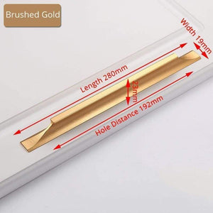 American Style Black Cabinet Handles Gold Solid Aluminum Alloy Kitchen Cupboard Pulls Drawer Knobs Furniture Handle Hardware