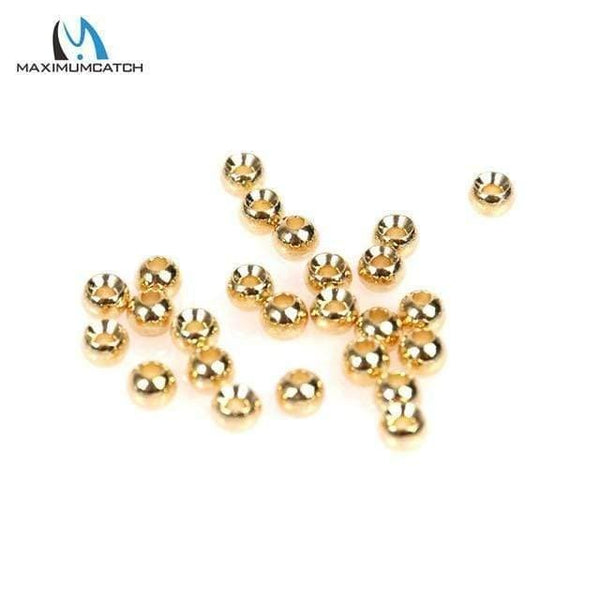 Planet Gates Gold / 2.0mm 25pcs/lot 2.0-3.8mm Fly Tying Tungsten Beads Round Nymph Head Ball Fly Tying Material 18 Different Colors