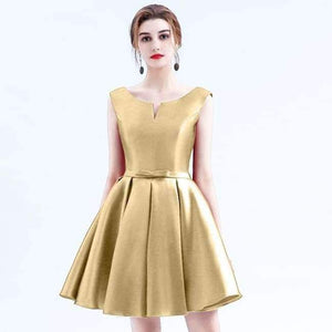 Planet Gates Gold / 2 New fashion fuchsia vestido de noiva short design Champange color lace up bridal party cocktail dress