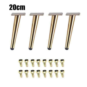 4Pcs/Set 15/20/25/30CM Furniture Cabinet Metal Legs Round Tapered Leg DIY Furnitur Sofa Table Bed Shoe Cabinet Desk Legs