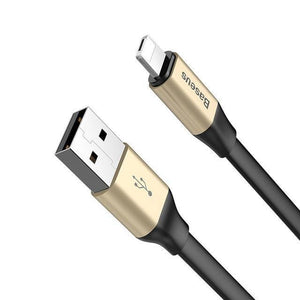 Planet Gates Gold / 23cm Baseus Reversible Micro USB Cable For iPhone X 8 7 6 6s 5 s Android For Samsung HTC LG Fast Data Sync Charger Mobile Phone Cable