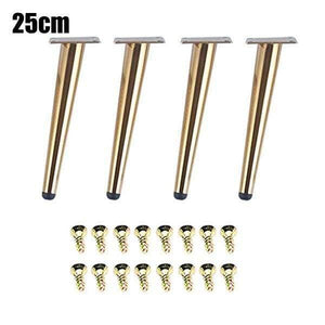 4Pcs/Set 15/20/25/30CM Furniture Cabinet Metal Legs Round Tapered Leg DIY Furnitur Sofa Table Bed Shoe Cabinet Desk Legs