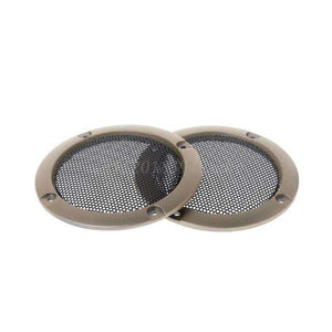 Planet Gates Gold 2PCS Speaker Grills 3" Protective Subwoofer Frame Grille Cover Steel Mesh Decorative Circle DIY Accessories