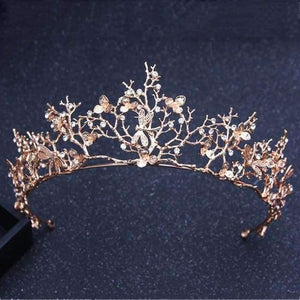 Planet Gates Gold 3 Silver Gold Color Crystal Crowns Bride tiara Fashion Queen For Wedding Crown Headpiece Wedding Hair Jewelry Accessories