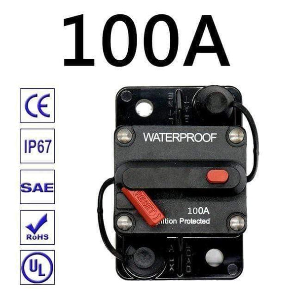 Planet Gates Gold 30A 40A 50A 60A 70A 80A 100A 120A 150A 200A 250A 300A AMP Circuit Breaker Fuse Reset 12-48V DC Car Boat Auto Waterproof