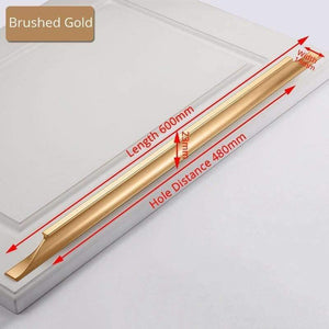 American Style Black Cabinet Handles Gold Solid Aluminum Alloy Kitchen Cupboard Pulls Drawer Knobs Furniture Handle Hardware