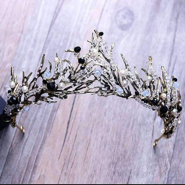 Planet Gates Gold 5 Silver Gold Color Crystal Crowns Bride tiara Fashion Queen For Wedding Crown Headpiece Wedding Hair Jewelry Accessories